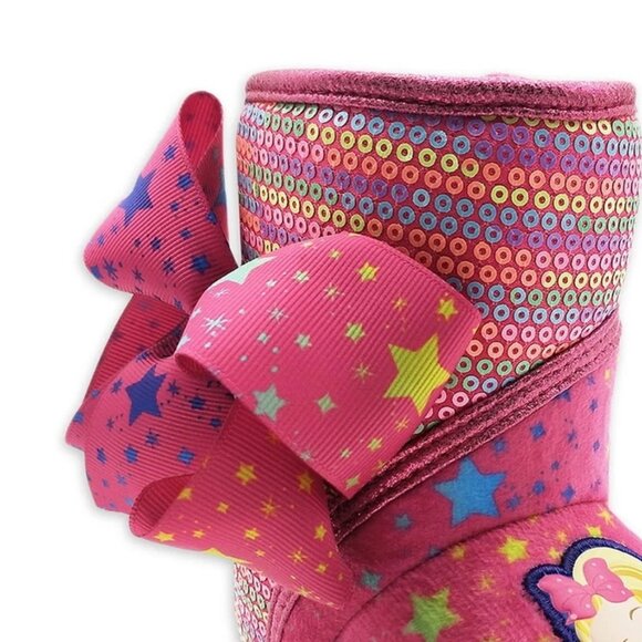 Girls Jojo Siwa License Bootie Slippers - Size 7/8 - Over the Rainbow - New - Picture 2 of 4